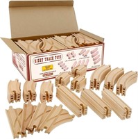 Right Track Toys Wooden Train Track 52 Piece Set -