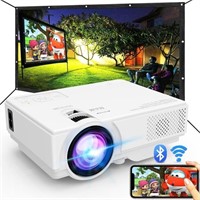Projector with WiFi and Bluetooth, 2024 Upgrade Ou