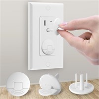 Outlet Covers Baby Proofing White - PRObebi 38 Pac