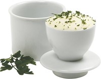 Norpro Porcelain Butter Keeper, White