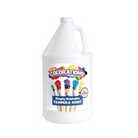 Colorations Simply Washable Tempera Paint, White -