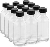 Rionisor 2OZ Small Glass Bottles with Lids and Fun