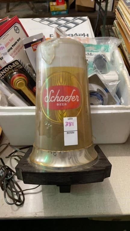 Vintage - Schaefer Beer -wall scones light