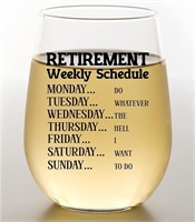 Funny Retirement Gift Wine Glass For Women - Humor