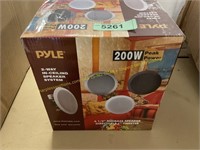 Pyle 200W 6-1/2 3-way in-ceiling speaker system