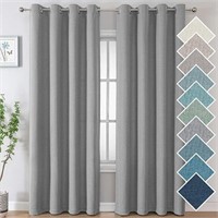 H.VERSAILTEX Linen Textured Curtain for Bedroom/Li
