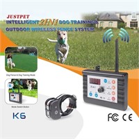 Dog Wireless Fence & Training Collar 2-in-1 System