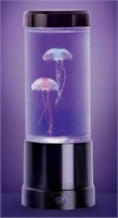 9 in. Black Indoor Jellyfish Table Lamp with RGB L
