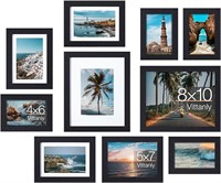 Vittanly 10 Pack Picture Frames Collage Wall Decor