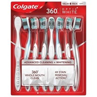 Colgate 360 Adult Toothbrush Soft Optic White With
