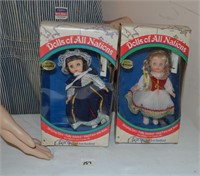 2 1981 Dolls of All Nations