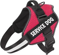 Size:(M) No Pull Service Dog Vest Harness, Heavy D