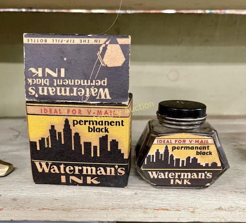 WATERMAN'S INK BOTTLE WITH BOX