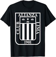 Size:(M) Alianza Lima Escudo Blanco T-Shirt
