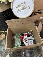 (1) box of CHRISTmas stuff