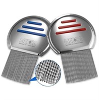 (new)Lice Comb - (Pack of 2) Stainless Steel
