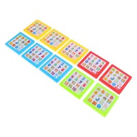 (new)10Pcs Kids Slide Number Puzzle Toys