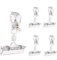 (new) 11 Pack Clear Plastic rotatable POP Clip-on