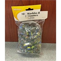 Vintage Pack of 100 Marbles & 2 Shooters -