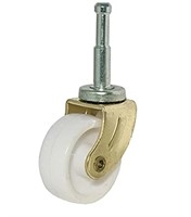 (New/ packed) Wheel Caster, White With Brass
