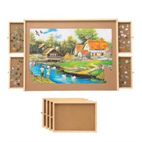 SNAIL Jumbo Wooden Jigsaw Puzzle Board Portable...