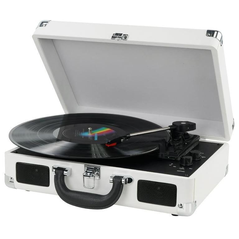 Suitcase Wireless Turntable Record Player M417...