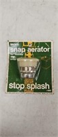 Melard, snap aerator for faucet with snap nipple,