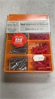 ( New / Boxed ) Wall Anchors and Screws Chevilles