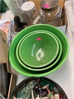 Green Mixing Bowls