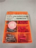 (sealed) Wall Anchors and Screws  100 assorted