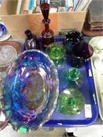 COLORED GLASS LOT