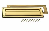 RELIABILT Brass Plated Mail Slot Mounting