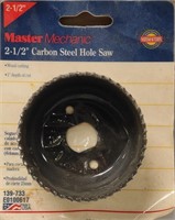 Master mechanic 2-1/2" carbon steel hole