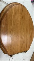 Natural Wood Toilet Seat with Decorative Finish