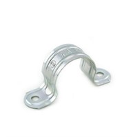 1/2" Two Hole Rigid Steel / IMC Pipe Strap - pack