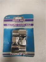 (New ) Plumb shop  Angle male 3/8 iron pipe 
Ak