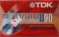 TDK Superior D90 Normal Bias Cassette Tapes