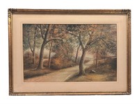 Fall Landscape with Trees by Allen Fontaine, Frame