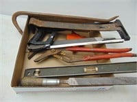 Misc Tools- Pry Bars, Level, Saw, Pliers