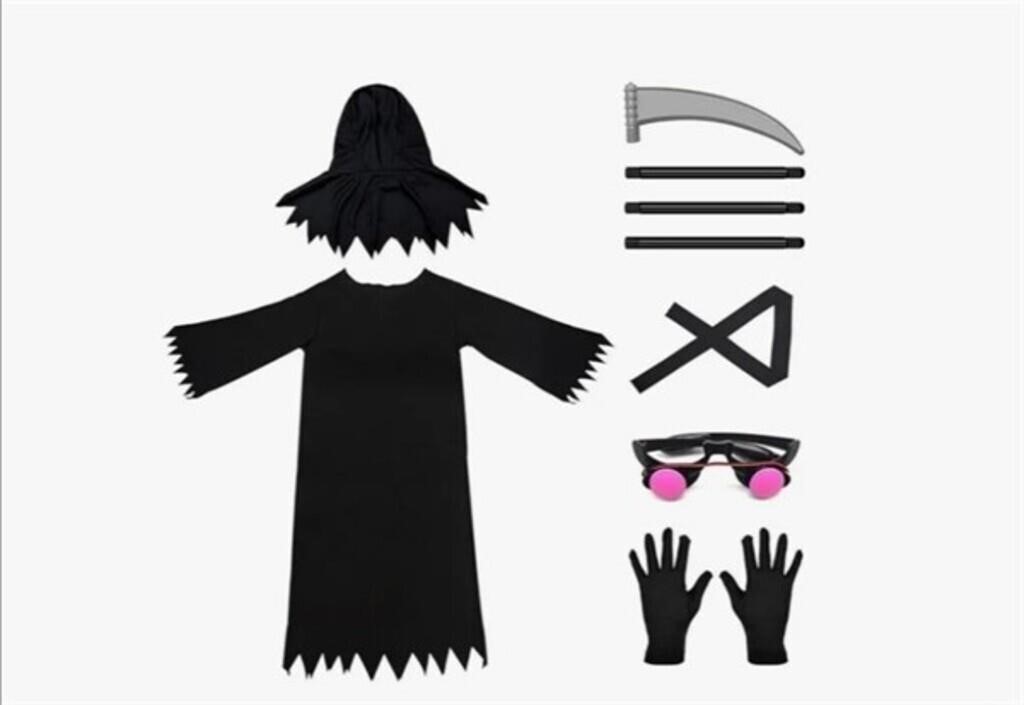 New Black Grim Reaper Robe, Grim Reaper Robe
