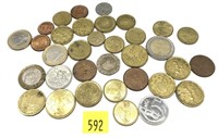Lot, mixed Euro coins, 28 pcs.