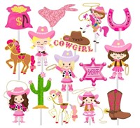 (Sealed/New)
36Pcs Cowgirl Cupcake Toppers
