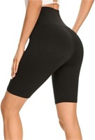 (Size: L-XL, color: black) Biker Shorts for Women
