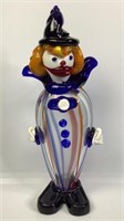Murano Stripe Suit Glass Clown