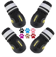 QUMY Dog Boots Waterproof Shoes for Dogs with