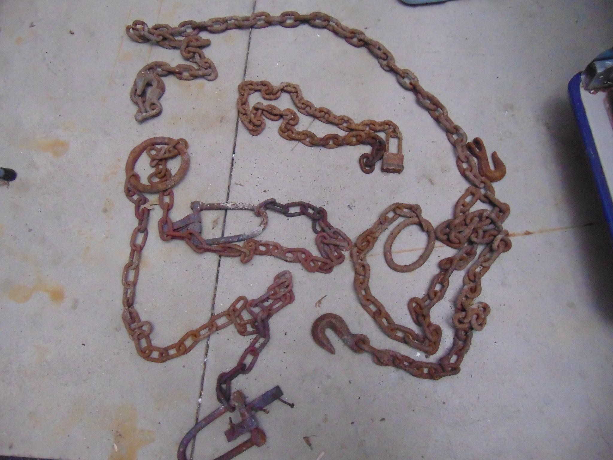 Box Lot of Chains