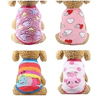 ZDZDY Set of 4 Puppy Clothes for Small Medium