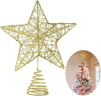 (new)Unomor Christmas Star Tree Toppers – Gold