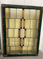 Large Deco Style Stained Glass Window
