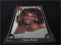 Mary Wells Signed Trading Card RCA COA